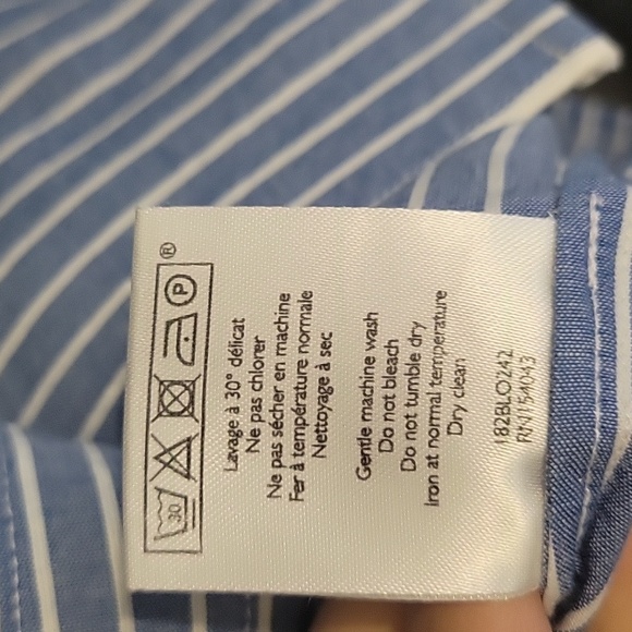 Sezane Maxence Pajama 100% Cotton Shirt Sz 10 - Picture 11 of 11
